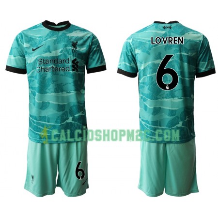 Liverpool Dejan Lovren 6 Bambino Maglia Trasferta 2020/2021 Manica Corta (+ Pantaloncini)